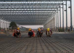 अहमदाबाद में फ्लैश बट वेल्डिंग कार्यशाला में निर्माण जारी