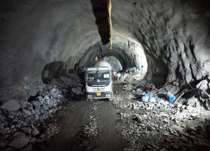 Under construction Mountain Tunnel in Valsad District, Gujarat