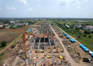 ભરૂચ સ્ટેશનની કામગીરી પ્રગતિમાં,  ભરૂચ જિલ્લો, ગુજરાત-સપ્ટેમ્બર 2023