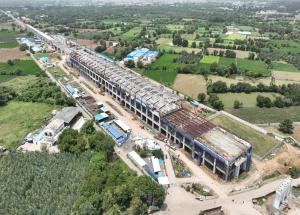आनंद स्टेशनवर काम सुरू आहे, खेडा जिल्हा, गुजरात-सप्टेंबर 2023