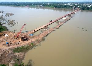  सूरत जिले में तापी नदी पर वेल फाउंडेशन कार्य, गुजरात-अक्टूबर 2023