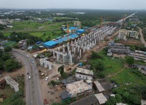 वलसाड जिले में पार नदी पर नदी पुल का निर्माण पूरा हो गया है, गुजरात-अक्टूबर 2023