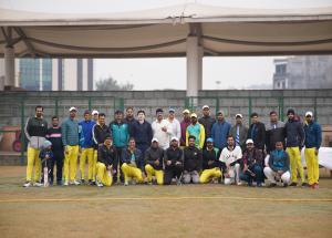एनएचएसआरसीएल के वार्षिक खेल उत्सव 2024 "स्पीड एंड सिनर्जी" के दौरान एक रोमांचक क्रिकेट मैच का आयोजन किया गया
