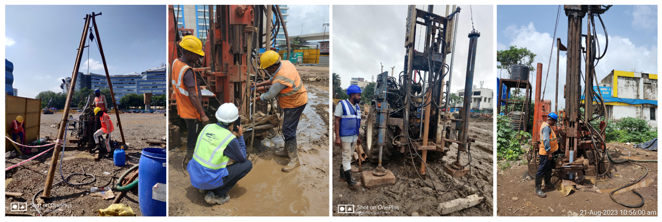 Figure 2 Geotechnical Investigation in Progress