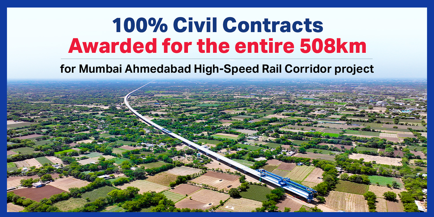 100% Civil Contracts are Awarded for MAHSR Project