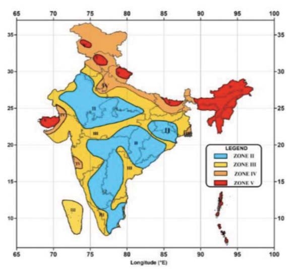 Fig. 20: Seismic Zonation Map of India