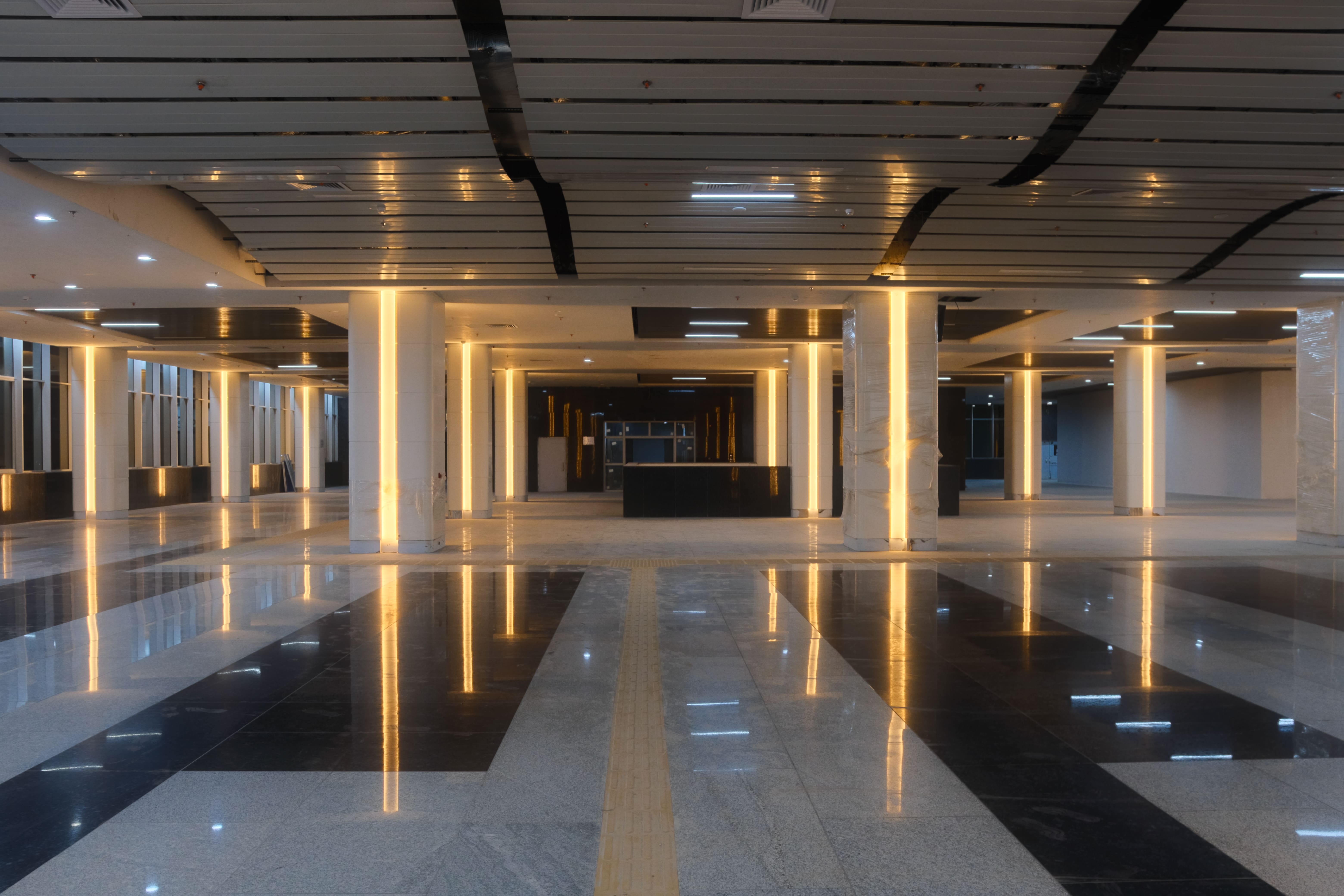 Inside View of High Speed Rail Multimodal Hub