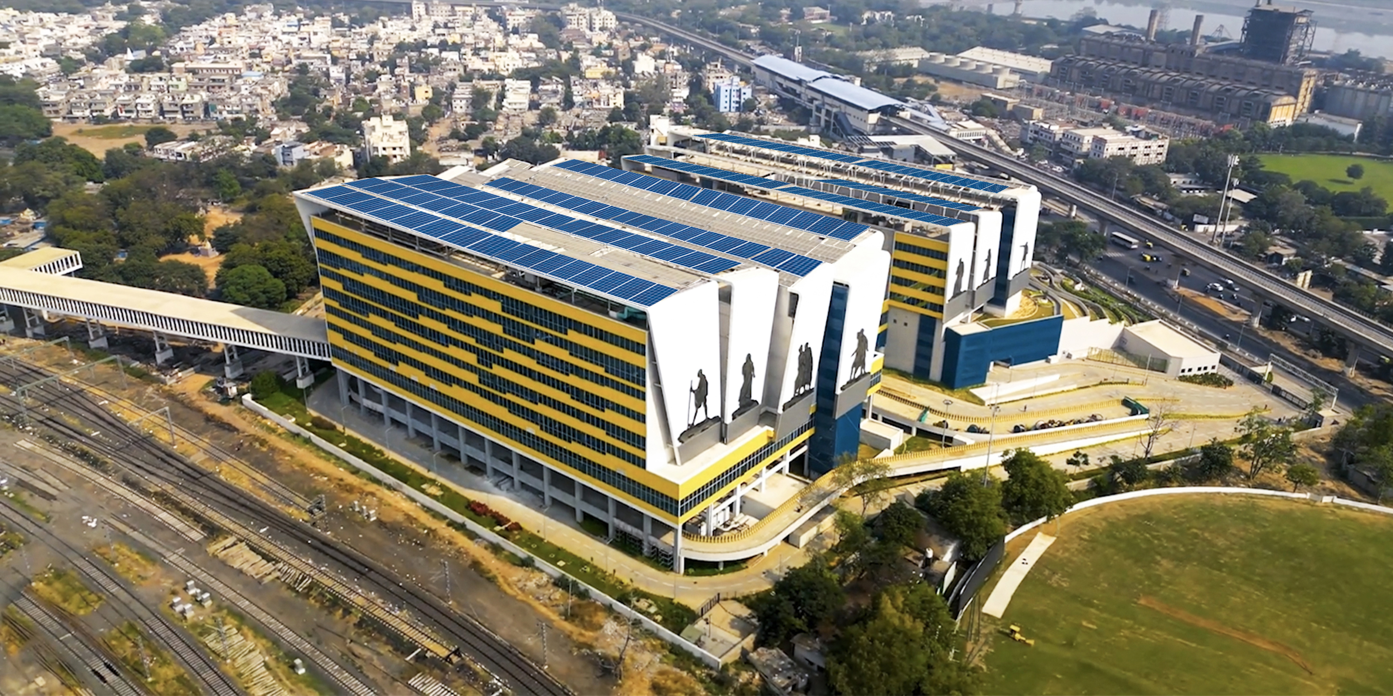 Sabarmati Multi-Modal Transit Hub gets a 700 kWp solar power plant