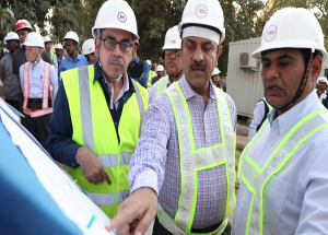 MD NHSRCL at one of the construction sites