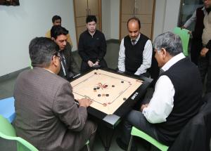Glimpses of Sports day event at NHSRCL January 2020 (Carrom)