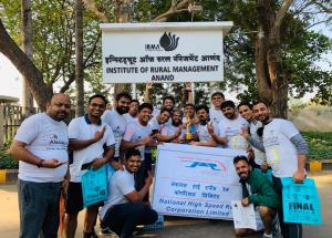 NHSRCL's Mumbai office employees participated in Mumbai Marathon 2020 w.e.f.19.01.2020