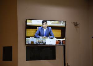 Shri V. K. Yadav (CEO & Chairman, Railway Board) speaking at C-4 contract agreement signing ceremony through video conference on 26 Nov 2020