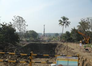 C-4 वलसाड गुजरात के पास निर्माण स्थल की 10 फरवरी 2021 की स्थिति