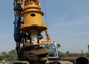 Excavation work underway at C-4 Construction SIte near Valsad (Gujarat) on 10 Feb 2021