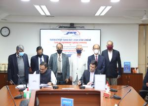 Contract agreement signing ceremony for package P-4(x) and P-4(y) on 22 Feb 2021