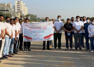 Glimpses of Cyclothon & Walkathon organised at NHSRCL corporate and various project offices on 30th Oct 2021 as part of Vigilance Awareness Week 2021
