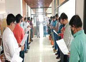 On the occasion of Vigilance Awareness Week 2021, an Integrity Pledge was administered to employees at NHSRCL Ahmedabad Office on 26th October 2021
