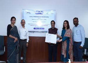 MoU Signing Ceremony with Japan Railway Track Consultant Co. Limited (JRTC) for the Designs of High Speed Rail (HSR) Track works for T3 package for Mumbai Ahmedabad High-Speed Rail Corridor Project