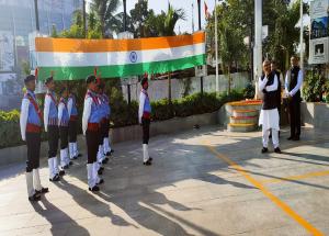 On the occasion of 73rd Republic Day 2022, NHSRCL offices marked the day with flag hoisting ceremony