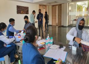 NHSRCL organized a free Health Check-up Camp for its employees at Corporate Office on 3rd March 2022.