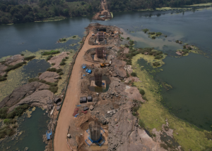 Foundation & Pier Work in Progress, Daman Ganga River @ Ch. 166, Valsad District