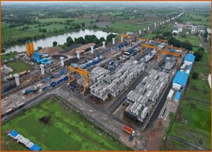 Segmental Casting Yard @ Ch. 254 kms, Surat District - July 2022
