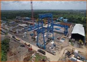 Full Span Casting Yard @ Ch. 188 kms, Valsad District - August 2022