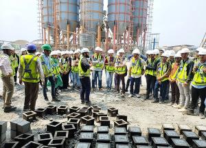 Visit of students of Dr. S. & S.S. Ghandhy College of Engineering & Technology to MAHSR construction site.