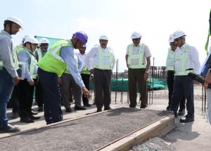 Chairman & CEO, Railway Board, Shri Anil Kumar Lahoti Visited MAHSR Construction Sites in Surat and Ahmedabad. He was accompanied by Shri Rajendra Prasad, MD, NHSRCL and Other Senior Officials