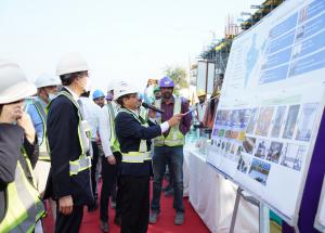 H.E. Shri Hiroshi F. Suzuki, Ambassador of Japan in India along with Shri Rajendra Prasad, MD/NHSRCL visited MAHSR Construction Sites in Gujarat on 21st December 2022