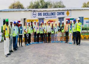 インド鉄道職員のグジャラート州バドダラ地区のMAHSR建設現場訪問