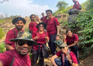 Officers & families of NHSRCL Mumbai office embarked on a team-building trek