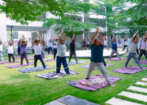 On International Day of Yoga, NHSRCL family unites in yoga across our Corporate office and other site offices