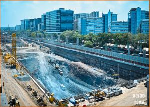Mumbai Bullet Train Station Work in Progress - June 2024