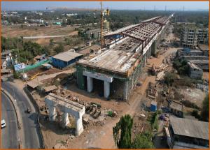 Work in Progress at Vapi Bullet Train Station, Valsad District - May 2024