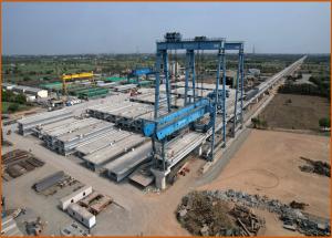 Full Span Launching Casting Yard in Surat District - May 2024
