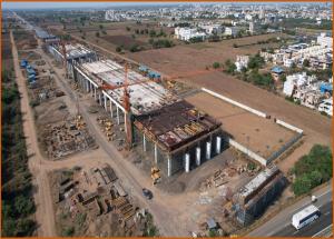 Work in Progress at Bharuch Bullet Train Station, Bharuch District - May 2024