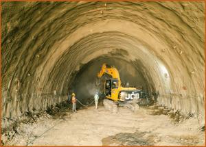 Work in progress for Main Tunnel in Shilphata, Mumbai - June 2024