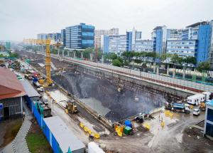 Mumbai Bullet Train Station Work in Progress - July 2024