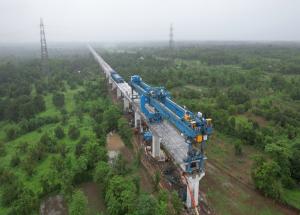 Full span launching in progress, Valsad district - July 2024