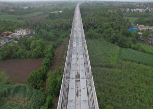 Track work in progress at Navsari district - July 2024