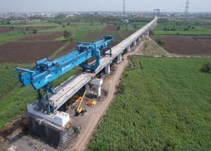 Full span launching in progress at Surat district - July 2024