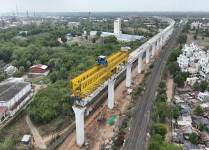 Construction work in progress at Vadodara district - July 2024