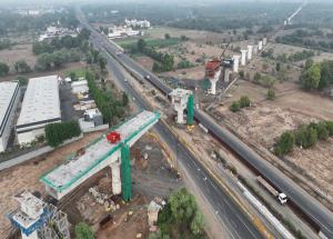 Superstructure work in progress at GAD- 33, Kheda district - July 2024