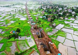 Foundation Work in Progress at Thane District - July 2024