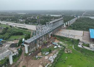 Superstructure work in progress at GAD 1967 in Anand District, Gujarat - August 2024