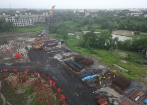 Under construction Boisar Bullet Train Station