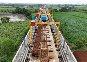 Track work in progress at Surat District, Gujarat - November 2024