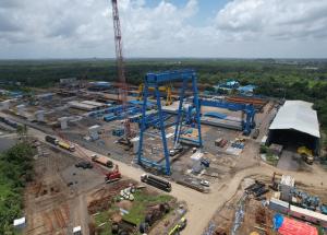 Full Span Casting Yard at Valsad District, August 2022