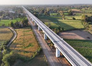 आणंद जिला में एमएएचएसआर वायाडक्ट, मार्च 2023